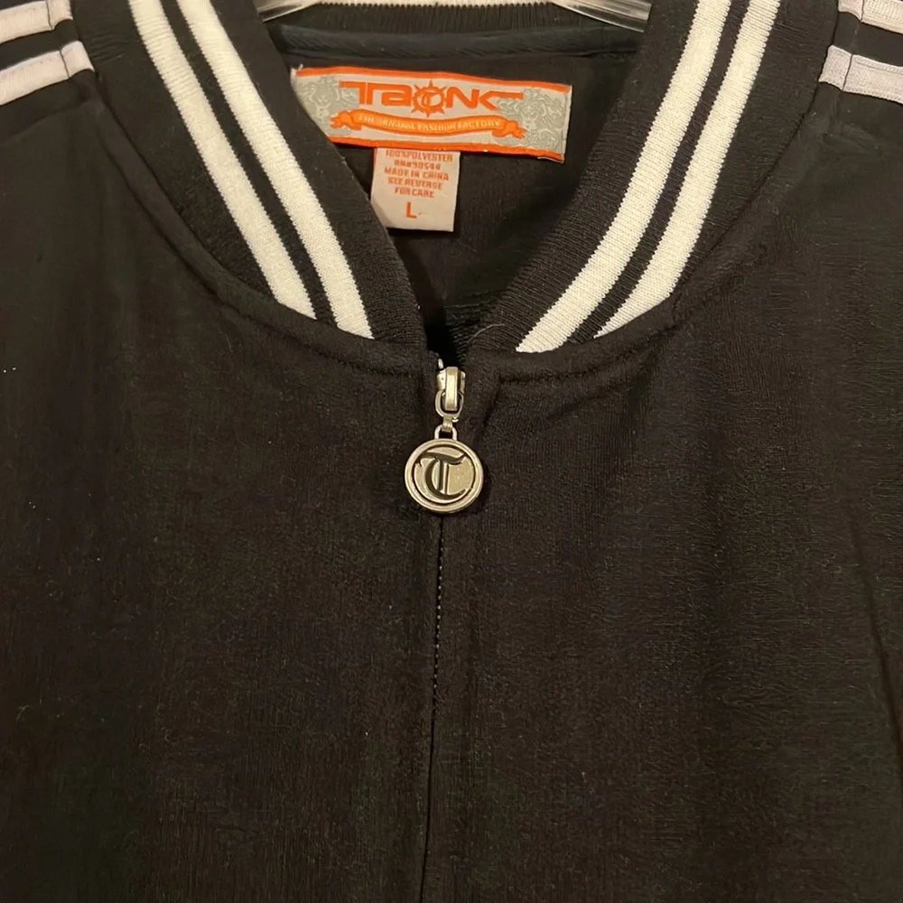 Tank black/white jacket and pants outfit